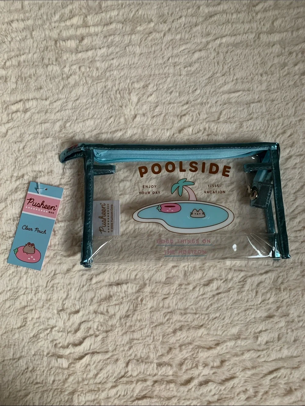 Pusheen Clear Pouch Poolside